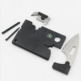 9 in 1 Portable Durable Card Knife Tactical EDC Tool Outdoor Sports Camping Survival Self-defense Equipment