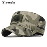 Xlamulu Men Baseball Hats Camouflage Cotton Gorras USA Flag Planas Women Baseball Cap Hats For Men Snapback CapTrucker Dad Hats