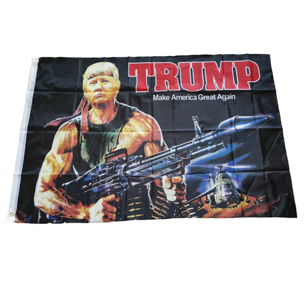 Creative Trump Gun Pattern American Flag 3x5