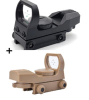 Hot 20mm Rail 4 Grating Hunting Sight Hunting Optical Holographic Red Dot Aiming Reflection Sight Water Hunt Accessories