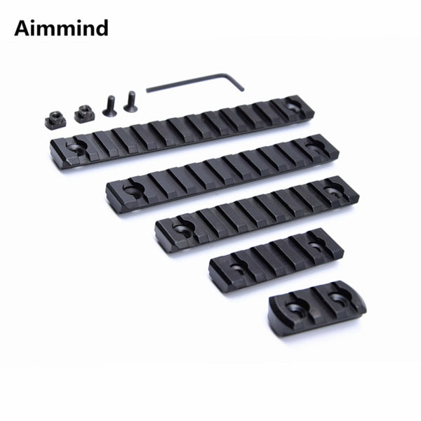 High Quality 3 5 9 11 13 Slots MLOK m-lok Rail Base Handguard Section ar15 M4 Handguard Aluminum Picatinny Weaver for Hunting