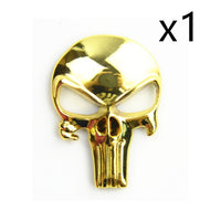 3D Punisher Skull Deadpool Magwell Metal Decal Badge Sticker for AR15 AK47 M4 M16 Airsoft Rifle Pistol Gun Hunting Accessories