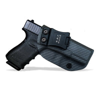 Carbon Fiber Woven KYDEX Gun Holster Fits: Glock 19 23 25 32 Cz p10c Inside Concealed Carry Pistol Case