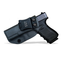 Carbon Fiber Woven KYDEX Gun Holster Fits: Glock 19 23 25 32 Cz p10c Inside Concealed Carry Pistol Case