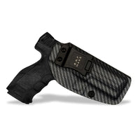 Carbon Fiber Woven KYDEX Gun Holster Fits: Glock 19 23 25 32 Cz p10c Inside Concealed Carry Pistol Case