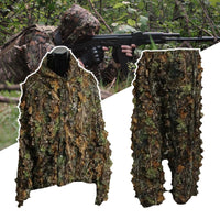 3D Leaf Adults Ghillie Suit Woodland Camo/Camouflage Hunting