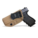 Carbon Fiber Woven KYDEX Gun Holster Fits: Glock 19 23 25 32 Cz p10c Inside Concealed Carry Pistol Case