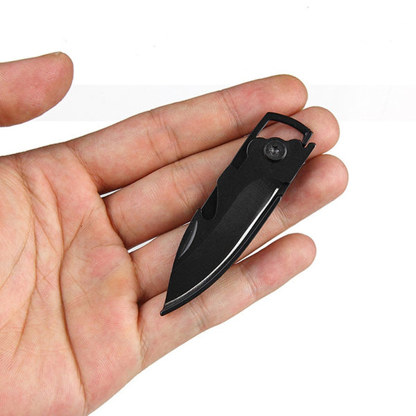 Mini Portable Knife Fold Camping Tactical Folding Pocket Ring Multi Functional Outdoor Peeler Stainless Key Camp Survival Tools