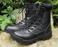 Winter Lined Leather Combat Tactical boots