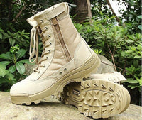 Winter Lined Leather Combat Tactical boots