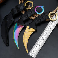 Steel Claw knives Hunting Knife CS GO Tactical Claw Neck Knife Camp Hike Outdoor Self Defense  Hunting Survival Tools Knife