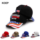 New Donald Trump 2020 Cap USA Flag Baseball Caps Keep America Great Snapback President Hat 3D Embroidery Wholesale Drop Shipping