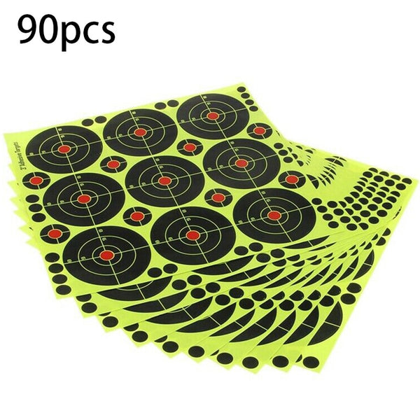 90Pcs 3 Inch Targets Reactive Splatter Paper Target