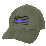 American Flag Thin Blue Line Flag Tactical Hats For Police Law Enforcement Back The Blue Embroidered Cap