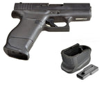 Glock 43 Enhanced Magazine Extension Base Pad Plate for 9mm 6rd pistol Plus 2-Round G43 Mag Grip Frame Plug