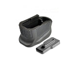 Glock 43 Enhanced Magazine Extension Base Pad Plate for 9mm 6rd pistol Plus 2-Round G43 Mag Grip Frame Plug