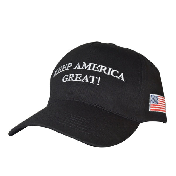 2020 Donald Trump Red Black Hat Re-Election Keep America Great Embroidery USA Flag  Cap Cotton Baseball Hat Cap Mesh Cap