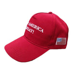 2020 Donald Trump Red Black Hat Re-Election Keep America Great Embroidery USA Flag  Cap Cotton Baseball Hat Cap Mesh Cap