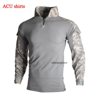 Outdoor Airsoft Paintball Clothing Military Shooting Uniform Tactical Combat Camouflage Shirts Cargo Pants Elbow Knee Pads Suits
