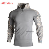 Outdoor Airsoft Paintball Clothing Military Shooting Uniform Tactical Combat Camouflage Shirts Cargo Pants Elbow Knee Pads Suits