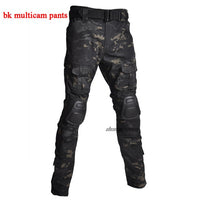 Outdoor Airsoft Paintball Clothing Military Shooting Uniform Tactical Combat Camouflage Shirts Cargo Pants Elbow Knee Pads Suits
