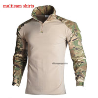 Outdoor Airsoft Paintball Clothing Military Shooting Uniform Tactical Combat Camouflage Shirts Cargo Pants Elbow Knee Pads Suits