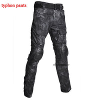 Outdoor Airsoft Paintball Clothing Military Shooting Uniform Tactical Combat Camouflage Shirts Cargo Pants Elbow Knee Pads Suits