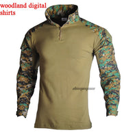 Outdoor Airsoft Paintball Clothing Military Shooting Uniform Tactical Combat Camouflage Shirts Cargo Pants Elbow Knee Pads Suits