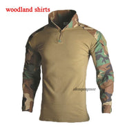 Outdoor Airsoft Paintball Clothing Military Shooting Uniform Tactical Combat Camouflage Shirts Cargo Pants Elbow Knee Pads Suits