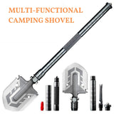 Outdoor Tactical Camping Shovel 58 HRC  Multitool Folding Shovel Lifter Mounted Shovel Fishing Outdoor Emergency Camping Tool