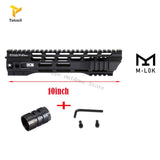 7/10/12/15 Inch M4 M16 AR15 Free Float M-Lok Handguard Picatinny Rail with steel Barrel Nut