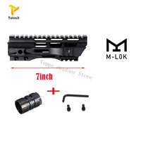 7/10/12/15 Inch M4 M16 AR15 Free Float M-Lok Handguard Picatinny Rail with steel Barrel Nut