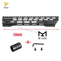 7/10/12/15 Inch M4 M16 AR15 Free Float M-Lok Handguard Picatinny Rail with steel Barrel Nut