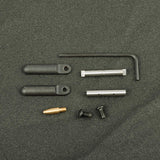 .154 Non-Rotating Anti-Walk Pins with Black Side Plates Trigger Hammer Pins AR15