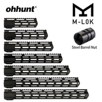 Ohhunt Slim Free Floa Handguard System 7'' 9'' 10'' 12'' 13.5'' 15'' 17'' MLOK M-LOK AR15 Handguard Fit For .223 5.56