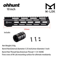 Ohhunt Slim Free Floa Handguard System 7'' 9'' 10'' 12'' 13.5'' 15'' 17'' MLOK M-LOK AR15 Handguard Fit For .223 5.56