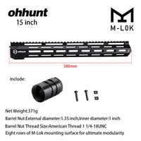 Ohhunt Slim Free Floa Handguard System 7'' 9'' 10'' 12'' 13.5'' 15'' 17'' MLOK M-LOK AR15 Handguard Fit For .223 5.56