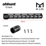 Ohhunt Slim Free Floa Handguard System 7'' 9'' 10'' 12'' 13.5'' 15'' 17'' MLOK M-LOK AR15 Handguard Fit For .223 5.56