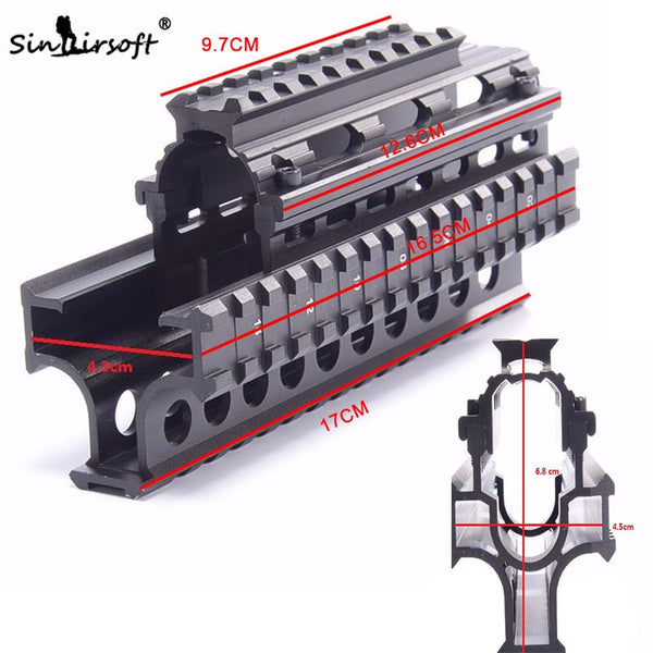 Yugo M70 AK47 Quad Rails for AK 47/74 Tactical Quad Rail Rail with 6pcs Covers SA4057