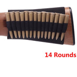 5/8/9/14 Rounds Gun Bullet Holder Hunting Cartridge Ammo Pouch Can Butt Stock Shotgun Shell Holder Elastic Ammo Tactical Holster