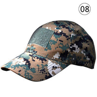 Camouflage Flag Patch Baseball Cap Men Multi-pattern Outdoor Sporting Caps Digital Camo Tactical Nylon Fastener Tape Design Hats