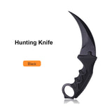 JelBo Karambit Knife with Sheath Outdoor Hunting Survival Tools Knife + Pocket Folding Key Knife Outdoor Survival Tool Hand Tool