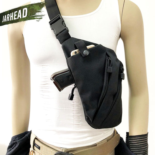 Multifunctional Concealed Tactical Storage Holster Men's Left Right Nylon Shoulder Bag Anti-theft Bag Chest Bag Hunting