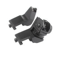 Tactical BUIS M4 AR15  AR-15 Front Rear Sight flip up Rapid Transition Backup Sight for Picatinny Rail