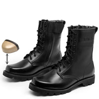 Steel Toe Tactical Military Leather Combat Boots