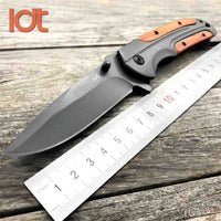 LDT DA51 Folding Knife 8Cr14Mov Blade Rosewood Steel Handle Survival Pocket Knives Outdoor Camping Knife Hunting EDC Tools