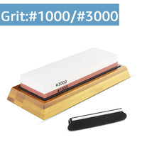 Knife Sharpener Whetstone Sharpening Stones grinding stone System water stone honing kitchen Tool 2-IN-1 240 600 1000 3000 grit