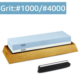 Knife Sharpener Whetstone Sharpening Stones grinding stone System water stone honing kitchen Tool 2-IN-1 240 600 1000 3000 grit