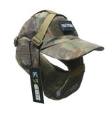 Camouflage Tactical Mesh Mask With Ear Protection With Cap