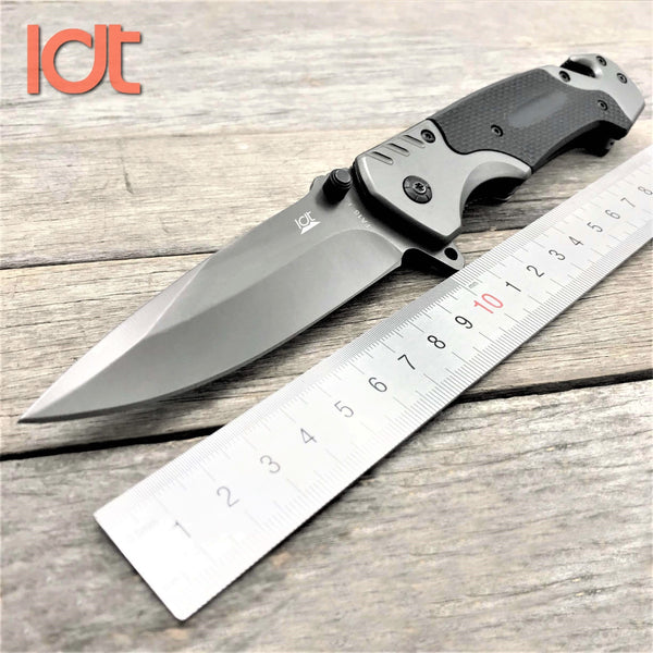 LDT FA18 Folding Knife 7CR18MOV Blade G10 Handle Knives Camping Survival Hunting Pocket Knife Tactical Knife EDC Tools